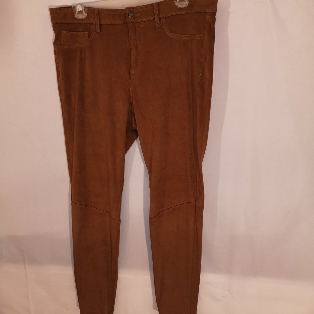 Faded Glory Ladies Zip Fly Brushed Polyester Leggings